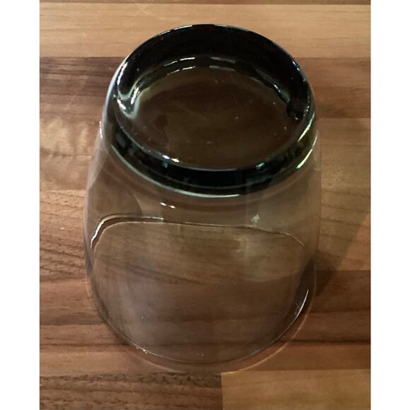 Set of 2 Vintage Libbey Smoke Gray 14 oz Glass Tumblers Weighted Bottom 4” - Picture 11 of 11